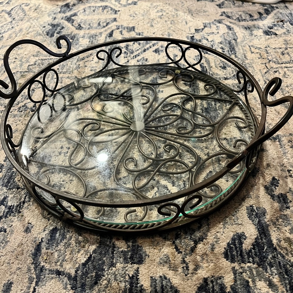 Southern Living  Glass Tray
